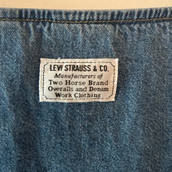 Levi’s Ophelia Denim Corset Blouse - Picture 8 of 9